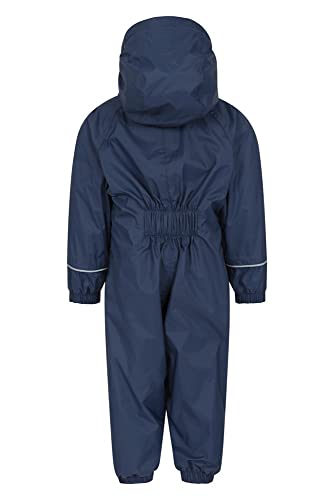 Mountain Warehouse Mono Impermeable Estampado Spright - Mono de Verano Transpirable, Abrigo Impermeable, Secado rápido, Chubasquero con Costuras termoselladas para niños Azul Marino 6-12 Meses