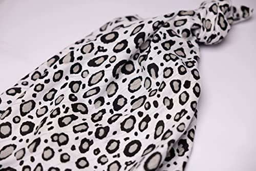 MuslinZ Bambú/algodón orgánico muselina Swaddle 120x120cm - Estampado leopardo