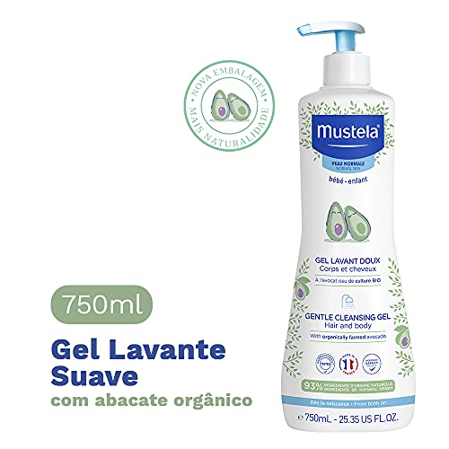 Mustela - Gel dermolimpiador lavante sin jabón cabello y cuerpo, 750 ml