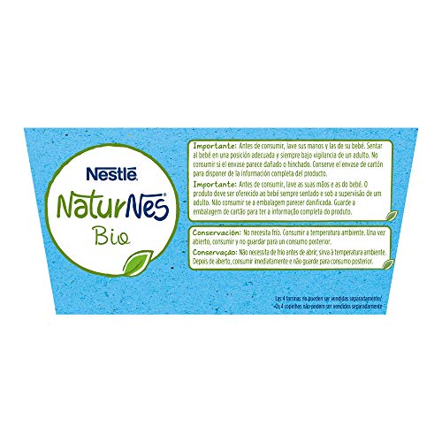 Nestlé Naturnes Bio Tarrina Manzana Mango Kiwi, A Partir De Los 6 Meses - Pack 6 tarrinas  4x90g