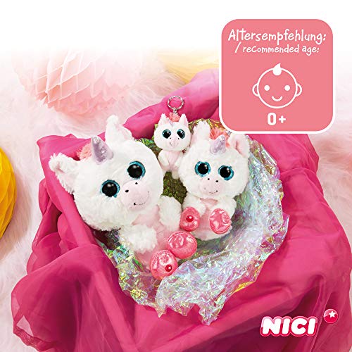 NICI- Unicornio Miky-Free Glubschis Peluche, Multicolor (45563)