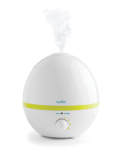 Nuvita 1822 ARIASANA Humidificador Vapor Frío – Humidificador Bebé Seguridad Ultrasónico - Tecnología de Iones de Plata - Silencioso - Apagado Automático - Habitación del Bebé - Diseño Italiano