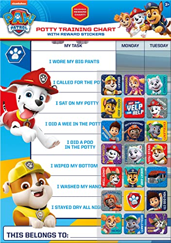 Paper Projects 01.70.30.025 Paw Patrol - Tabla de recompensas y Pegatinas