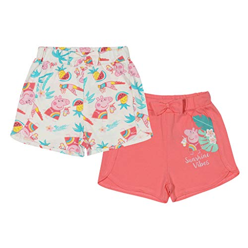 Peppa Pig Sunshine Vibes bebés Pantalones Cortos Twin Pack Multicolor 12-18 Meses