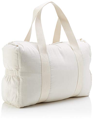 PETIT ALO Bolsa Maternidad - Paternidad Lino | Bolsa Organizador Productos Bebé | Bolsa Canastilla Hospital y para Silla de Paseo, Múltiples Compartimentos