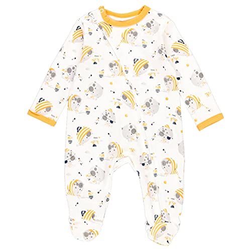 Pijama bebe - Pelele bebe niño – Pijama bebe recien nacido- para dormir - pijama con pies- para bebe niño de 0 meses a 24 meses –100% algodón - estampado osos piratas color blanco