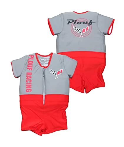 PLOUF - Accesorio de natación - Traje de baño infantil con flotantes - Niño - Flash - Talla 3 - 15-17 kg