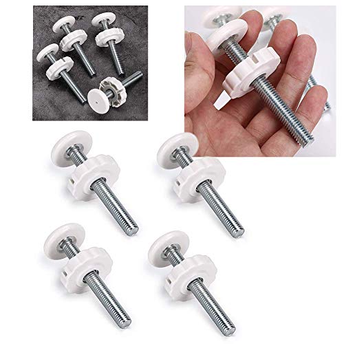 POHOVE M10 Bebé Puerta Adaptador,4 Paquete M10 Roscados Perno Barra,Recambio Hardware Partes Kit Mascotas Puerta,Escalera Barandilla Seguridad Largo Pared Montaje Accesorios Tornillos Varillas