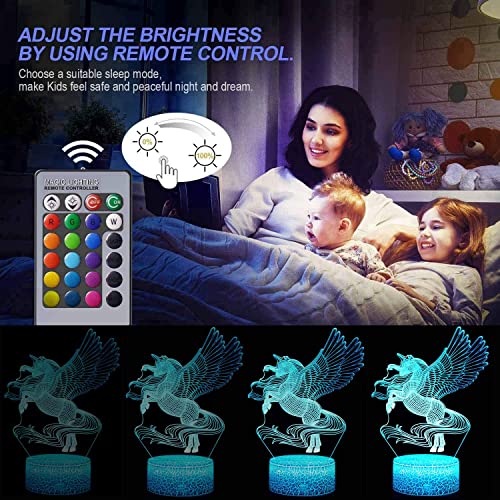 Qukir Cosas de Unicornios Regalo Niña 2 3 4 5 6 7 Años, Luz Nocturna Lampara Unicornio Juguetes Niña 3-12 Años Luz Led para Dormir Regalos Niños 3-12 Años Juguetes para Navidad Juguete Niño 3-12 Años