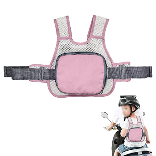 Ravcerol Arnés para niños pequeños - Arnés de Moto para niños con Bolsa de Almacenamiento | Correa de arnés de Seguridad para vehículos eléctricos para niños pequeños de 2 a 10 años, Bicicletas