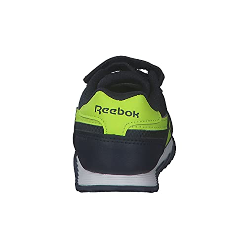 Reebok Royal Cljog 3 1v, Zapatillas de Deporte Bebé-Niños, Vector Navy/Vector Navy/Acid Yellow, 20 EU