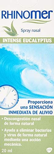 Rhinomer, Spray Nasal Descongestionante, Intenso Eucalipto, para Adultos y Niños a Partir de 6 Años, 20 ml