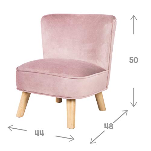 roba Sillón Infantil de Estilo Retro, Mauve/Ros