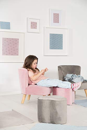 roba Sillón Infantil de Estilo Retro, Mauve/Ros