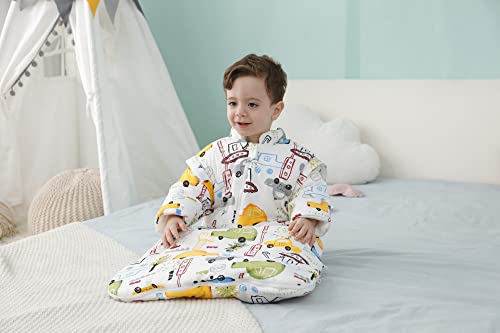 Saco de Dormir para bebé de Invierno para niños, 3,5 TOG, de algodón orgánico, Diferentes tamaños, Desde el Nacimiento hasta los 4 años de Edad