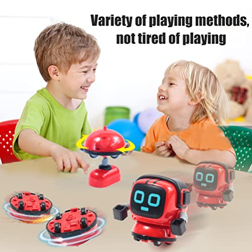 SanCiYu Robot Gyro Toy, DIY Mini Robot Pull Back Inercia Gyroscope Little Robot Toy Spinning Top Puzzle Robot Inteligencia de Juguete para niños Mayores de 6 años