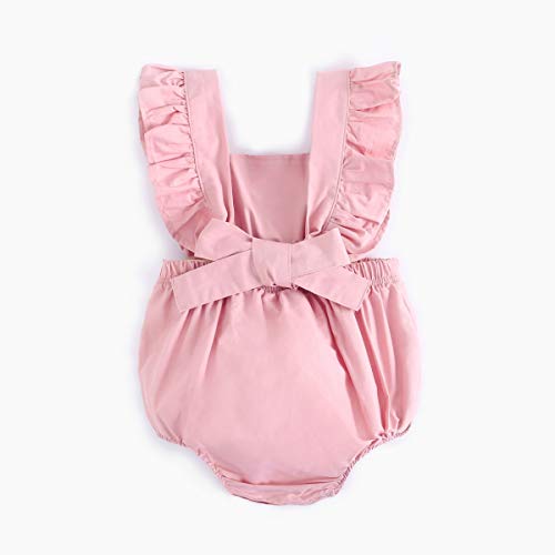 Sanlutoz Algodón Recién Nacido Bebé Monos Linda Ropa de bebé Moda Body bebé (12-18 Meses, BRS7047-PK)