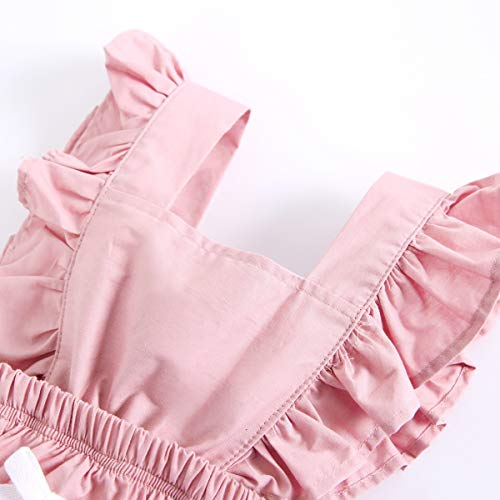 Sanlutoz Algodón Recién Nacido Bebé Monos Linda Ropa de bebé Moda Body bebé (12-18 Meses, BRS7047-PK)