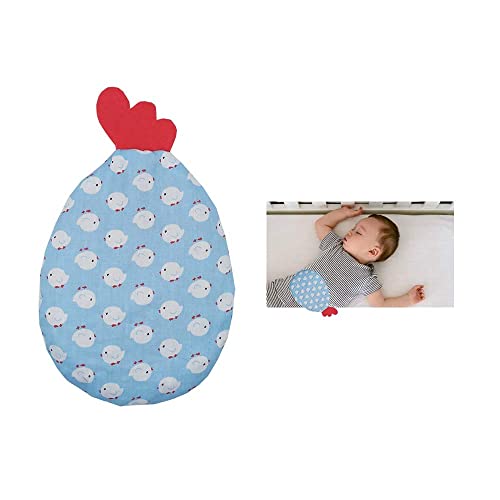 Saquito térmico anti cólicos bebé "Blue Pio-pio"- relleno de 180gr de huesos de cereza – Para aliviar cólicos, gases, dolores de barriga de bebés, etc – 18x18cm – 100% algodón