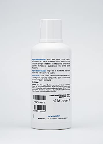 Saugela - Dermoliquido - Jabón para la higiene intima - 500 ml