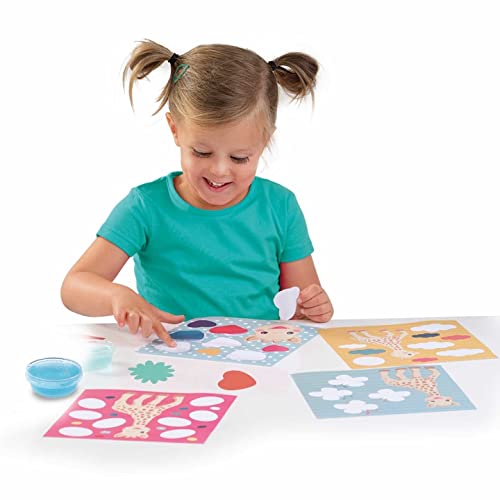 SES Creative- Sophie La Jirafa-Pegar Formas Set de Manualidades para bebés, Multicolor (14495)