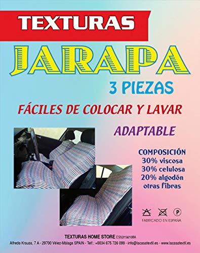 Set Harapa Automovil 3 Piezas Color Texturas Nuevo (Azul)