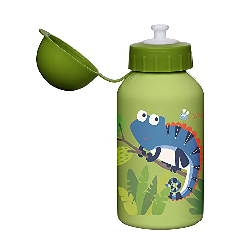 SIGIKID 25091 Chamäleon OnTour - Botella infantil (350 ml), color verde