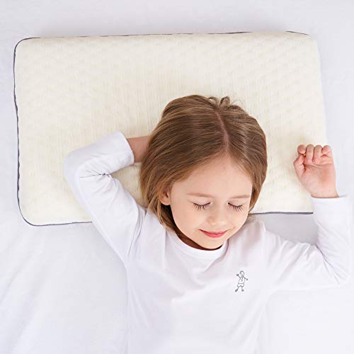 SIKAINI Almohada para niños Almohada para niños con Espuma viscoelástica Almohada hipoalergénica Almohada para niños para niños (3-8 años)