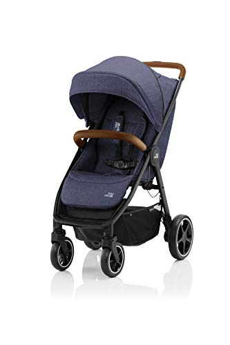 Silla paseo BRITAX RÖMER B-AGILE R 2022 con plastico de lluvia y portavasos - Navy Ink