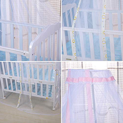 Singeru Mosquitero para bebé, toldo de cuna con código de mosquitos, protección contra insectos para bebé, toldo para cuna, cubierta de malla (azul)