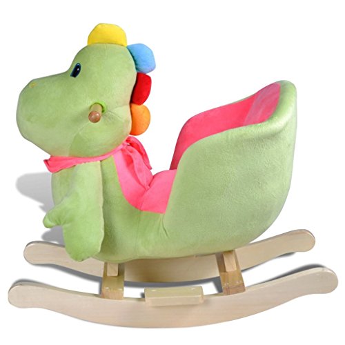 SOULONG Balancin Bebe, Rocking Chair For Children, Balancín de Animal Dinosaurio para Niños Pequeño Balancín Niños 12 Meses,60 x 32 x 54 cm