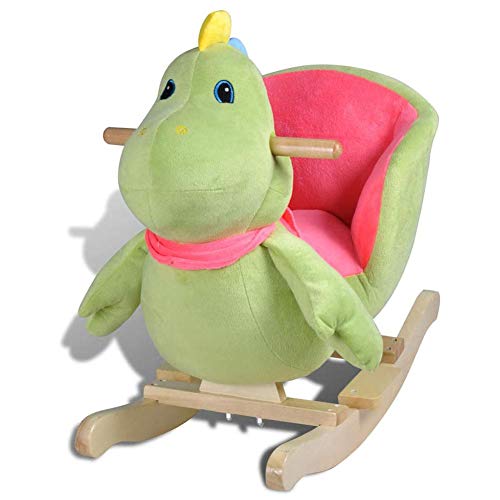 SOULONG Balancin Bebe, Rocking Chair For Children, Balancín de Animal Dinosaurio para Niños Pequeño Balancín Niños 12 Meses,60 x 32 x 54 cm