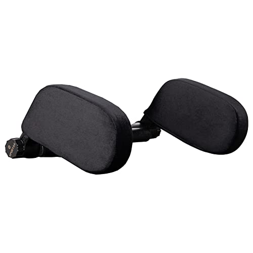 Spurtar Almohada Reposacabezas Coche Soporte Apoya Cabezas Coche Niño Almohada de Espuma Viscoelástica de Terciopelo Suave Ajustable Cojin Asiento Coche para Viaje Duerme Cómodo