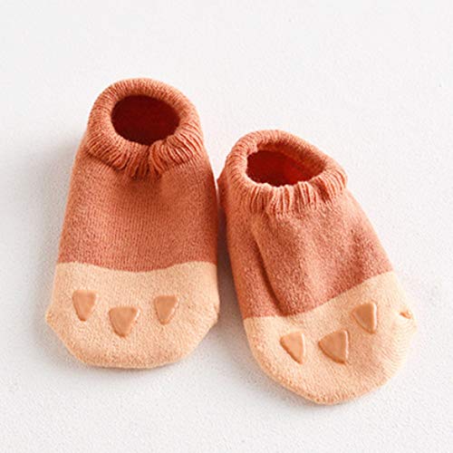 Sweetneed Calcetines Antideslizantes para Bebé Niños Niñas Infantil Recién Nacido (Cat, L)