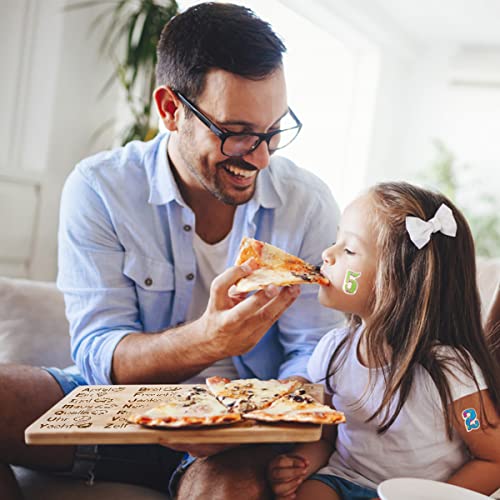 Tabla de desayuno de madera con grabado para aprender ABC, juego de aprendizaje del abecedario, regalo de Pascua para niños y niñas