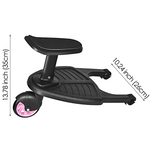 Tablero De Buggy Con Asiento, SEAAN Tableros PortáTiles Para NiñOs Tablero De Pie Para Cochecito, Seguro Y CóModo, Accesorios Para Cochecito, Tablero Para Cochecito Para NiñOs (2-6 AñOs, 25 Kg)