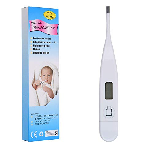 Termomatter digital oral y rectal para fiebre, recién nacido, bebé, niño, adulto (solo ℃)