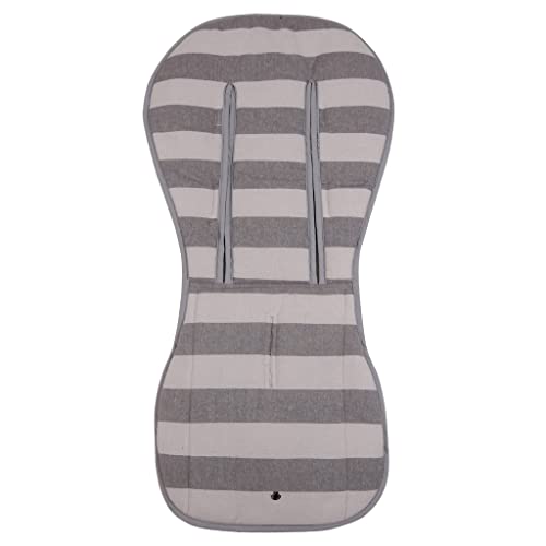 Tititnins® - Pack 2ud. Colchonetas para Bugaboo Donkey 5 ANCHA GRIS - Acolchado Transpirable- (100% Algodón)