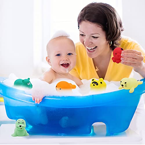 Tomicy Juguetes Bañera Bebés 6pcs Agua Baño Juguete de Baño Juego de Pesca Plastico Juego de Ducha Bebe, Pesca Piscina Niños para Agua Piscina Baño Playa Regalo Bueno de Cumpleaños Navidad