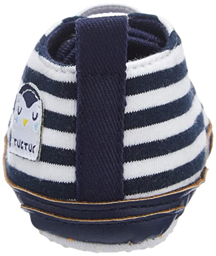 Tuc Tuc Zapatitos Punto Rayas NIÑO Azules It's Cold FW21, Zapatillas Bebé-Niños, 6 Meses EU