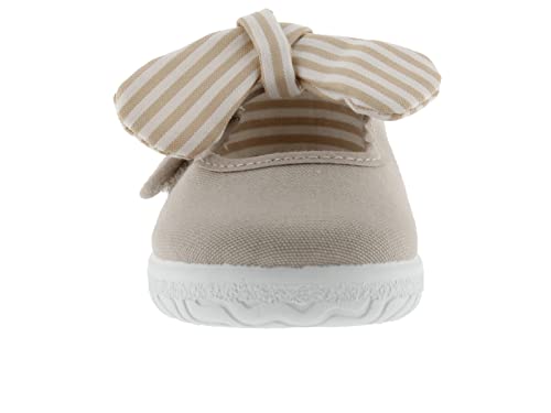 victoria Plano VICTORIA MERDECITA OJALÁ Lona con Lazo DE Rayas EXTRAÍBLE Y Cierre DE Tira ADHERENTE 105110-KIDS para Unisex-niños Beige 23