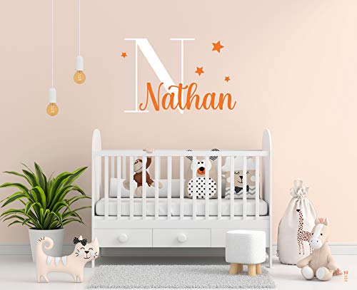 Vinilos decorativos infantiles - Nombre niño - Vinilos decorativos, Vinilos decorativos, Personalizados (80x45cm)