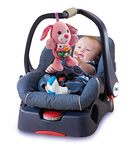 VTech Pequeperrita Peluche Interactivo, Color Rosa (3480-502357) + -80-185322 Sonajero Pajarito Pío con Voz, Color (3480-185322)