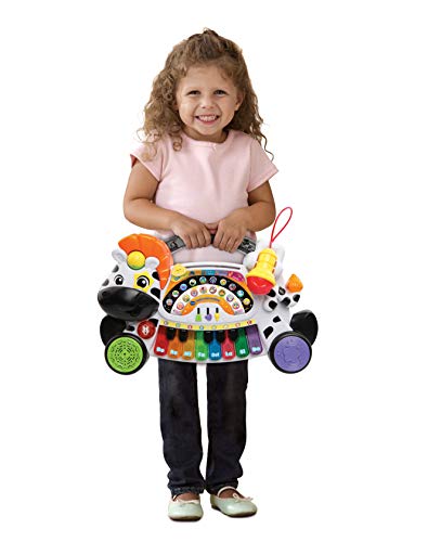 VTech- Remi la Cebra marchosa Piano Aprende Música Notas E Instrumentos con Teclado Interactivo, Multicolor, Talla Única (3480-179122) , color/modelo surtido