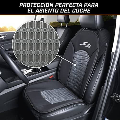 Walser Car Comfort 11652 Funda de Asiento de Coche, Funda de Asiento S-Race en Antracita/Negro