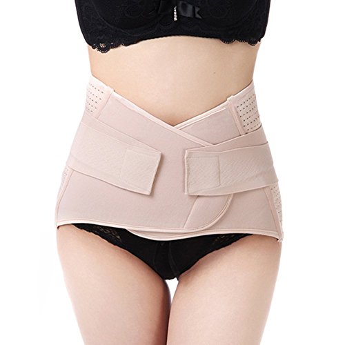 WANYI Faja Postparto Reductora Cintura Moldeadora 95CM Faja Mujer Reductora Posparto con Velcro Transpirable Elástica para Mujer y Maternidad Recuperación