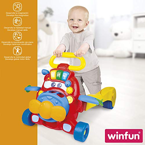 winfun - Correpasillos 2 en 1 con luces y sonidos avioneta winfun (46519)