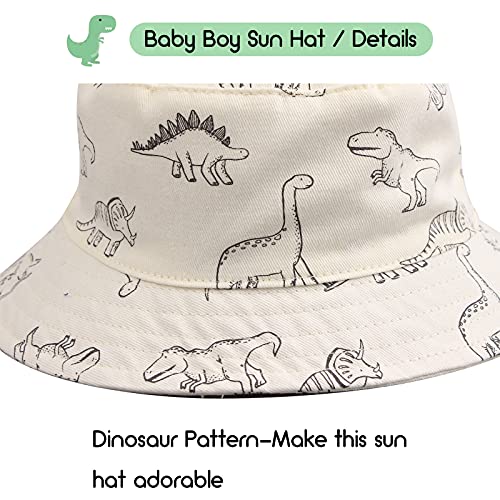 XIAOHAWANG Bebé niño Sombrero de Sol bebé bebé bebé Dinosaurio Cubo Sombreros Verano bebé niños Playa