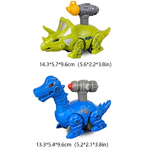 YIUAN Dinosaur Toy Pull Back Cars Realistic Dino Cars Pequeños Juguetes de Dinosaurio para niños Fiesta de cumpleaños de Navidad Regalos a Favor para niños de 3 a 6 años Niño pequeño