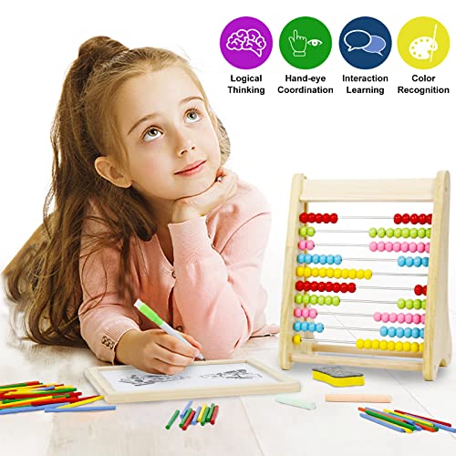 yoptote 100 Abacus Pizarra Magnetica Infantil Giochi Bambini Juguetes Niños 2 3 4 5 Años Abaco Infantil Pizarra Infantil Matematicas Abacos para Niños Primaria Juegos Educativos Niños 2 3 4 5 Años…